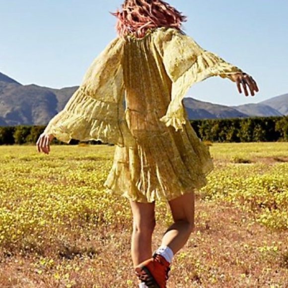 Free people love ya mini dress ECU medium - Picture 2 of 10